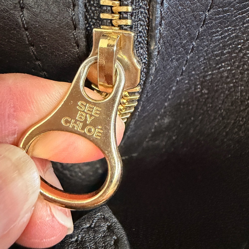 See by Chloé Black Leather Tote - Picture 12 of 13